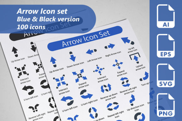 Arrow Icon Set for Graphics and Icons