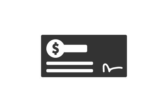 Bank Cheque Icon: Graphics and Icons for Branding