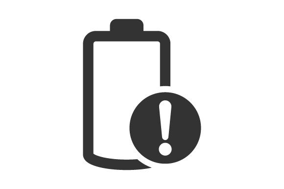 Battery Alert Icon: Graphics and Icons for Digital Sellers