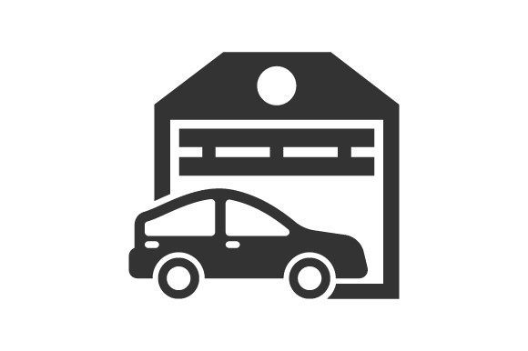 Car Garage Icon: Graphics and Icons for Branding