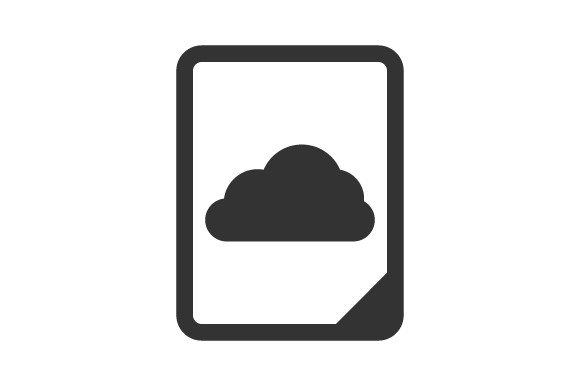Cloud Document Icon: Graphics and Icons for Modern Design