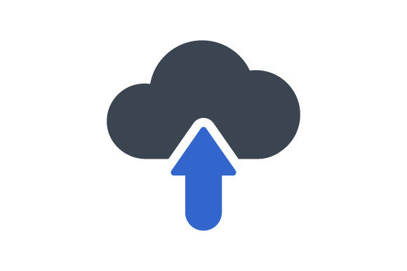 Cloud Upload Icon for Graphics and Icons
