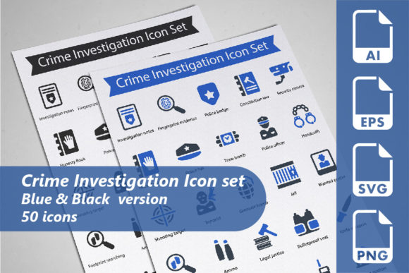 Crime Investigation Icon Set Review
