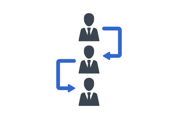 Employee Chain Icon Graphics and Icons