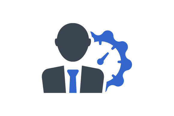 Employee Efficiency Icon: Graphics and Icons for Real Publishing