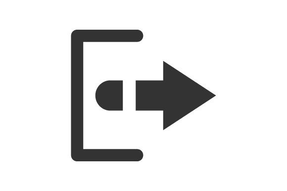 Exit Arrow Icon: Graphics and Icons for Digital Sellers