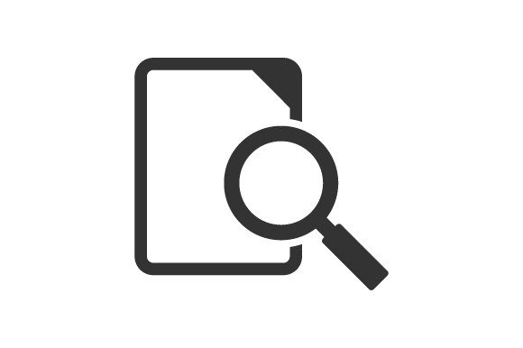 File Searching Icon: Graphics and Icons for Design Projects