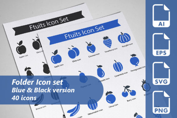 Fruit Icon Set: Graphics & Icons for Creative Publishing