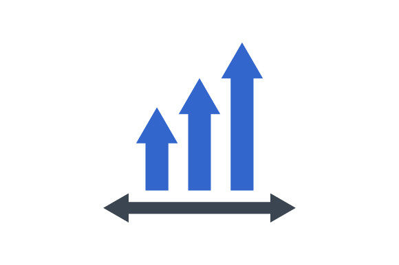 Growth Chart Icon: Graphics and Icons for Digital Sellers