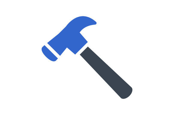 Hammer, Construction Tool Icon