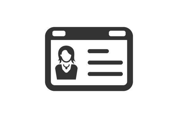Identity Card Icon: Graphics and Icons for Crafting
