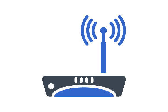 Internet WiFi Icon: Graphics and Icons for Local Business