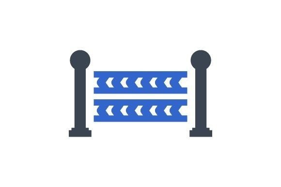 Investigation Restricted Area Icon: Graphics and Icons for Editorial Use