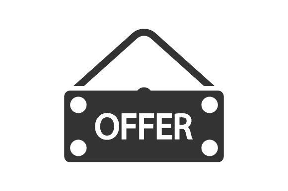 Offer Sign Icon Graphics and Icons
