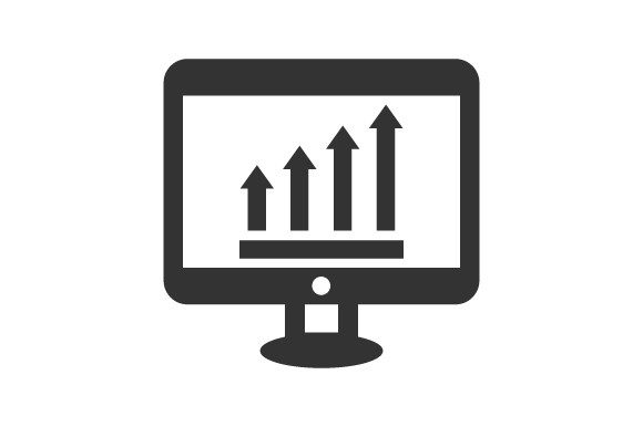 Online Analysis Icon: Graphics and Icons for Design Projects