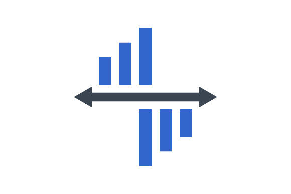 Sales Analysis Icon: Graphics and Icons for Local Business