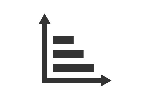 Sales Increase Report Icon Graphics