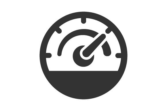 Speedometer Performance Icon Graphics