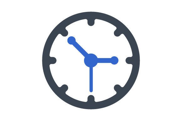 Time Icon Graphics for Local Business Branding