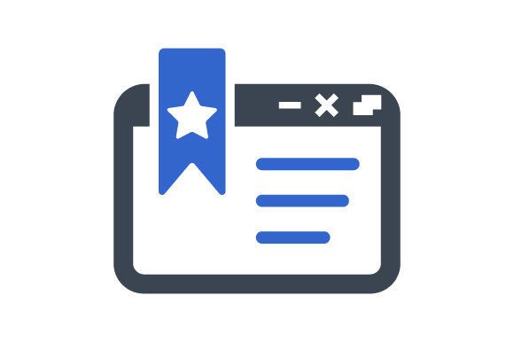Website Bookmark Icon Graphics and Icons